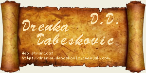 Drenka Dabesković vizit kartica